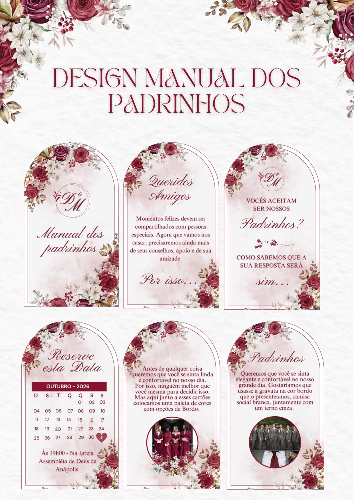 Manual dos Padrinhos para casamento
